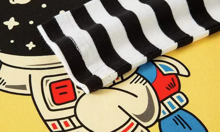 Astronaut Striped Long Sleeve Top