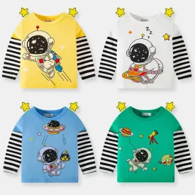Astronaut Striped Long Sleeve Top