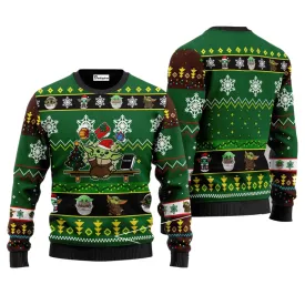 Baby Yoda Christmas Green Ugly Sweater