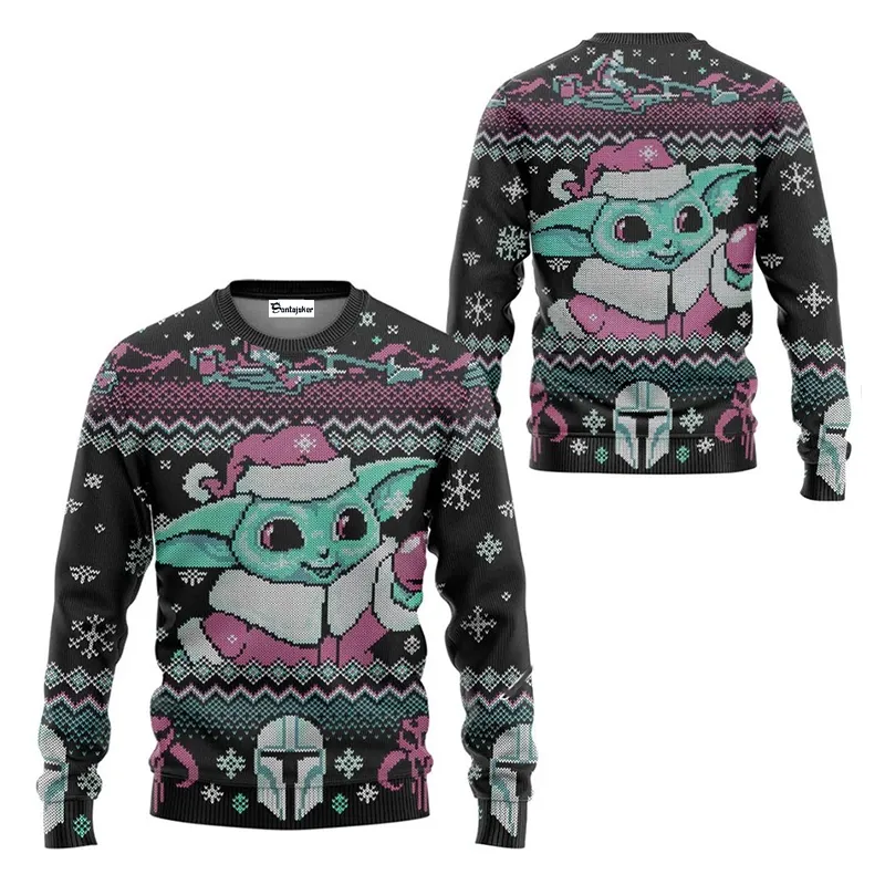 Baby Yoda Christmas Ugly Sweater