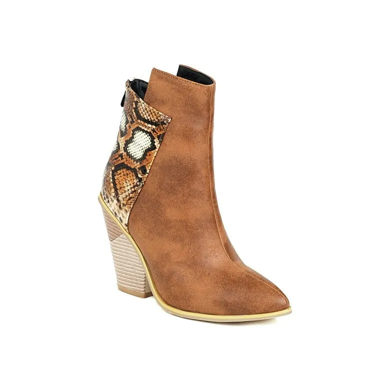 Boots for women Ankle Boots Women Brand Fashion Classic Pointed Toe Ethnic Strange Style Cowboy Boots