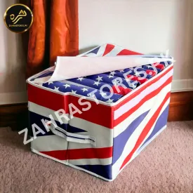 Collapsible Storage Box with Lid
