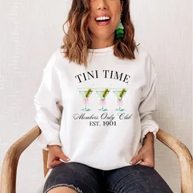 Martini Sweatshirt, Tini Time, Cocktail Sweatshirt