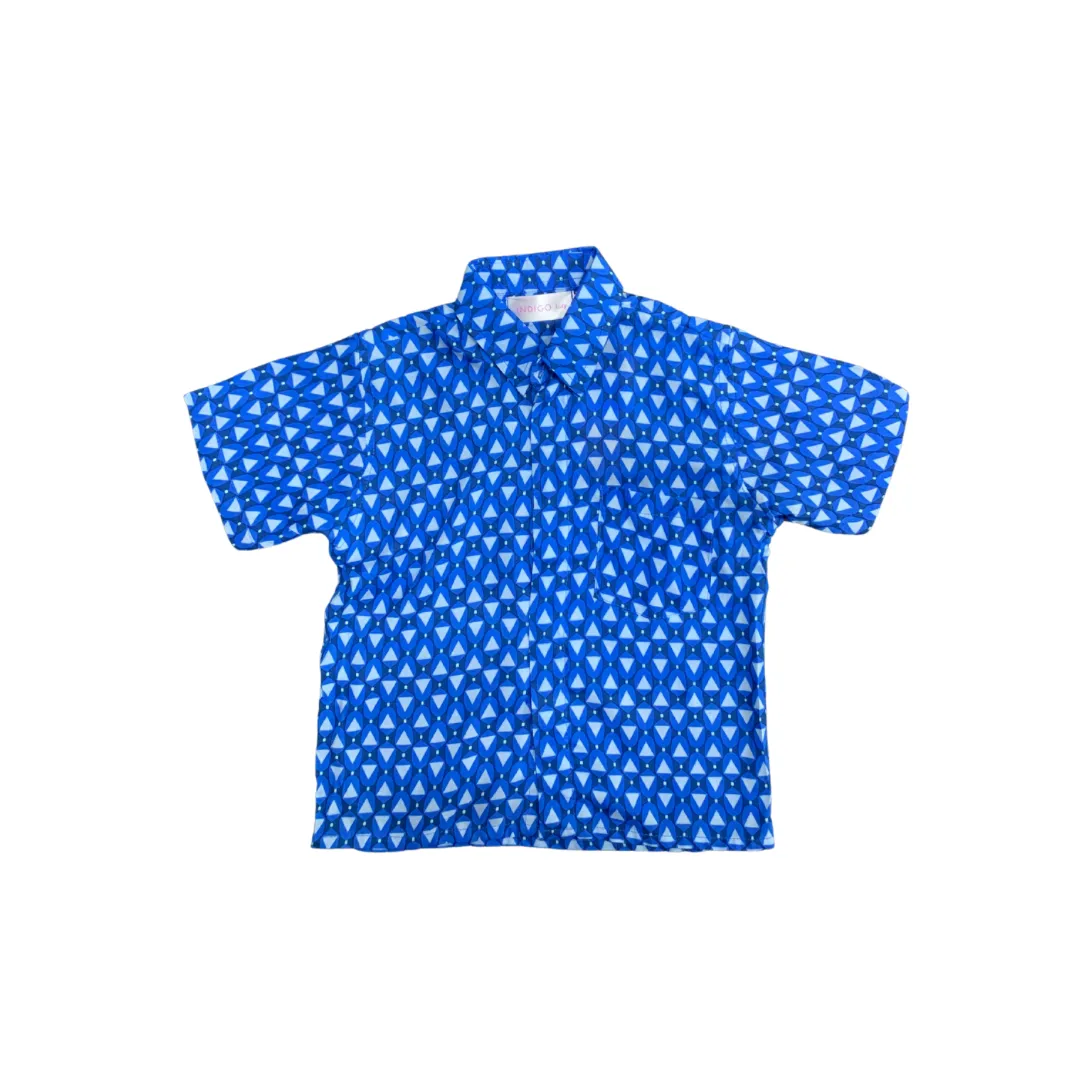 Shawn Shirt in Blue Triangel