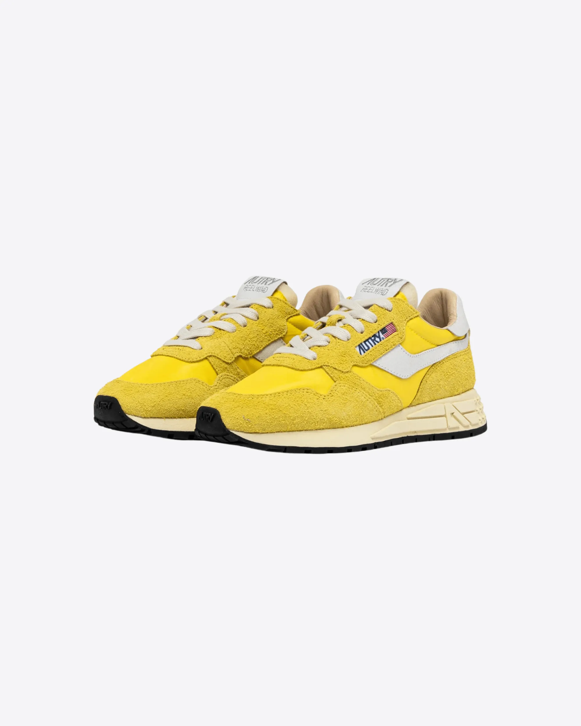 SNEAKERS REELWIND LOW IN NYLON E SUEDE GIALLO