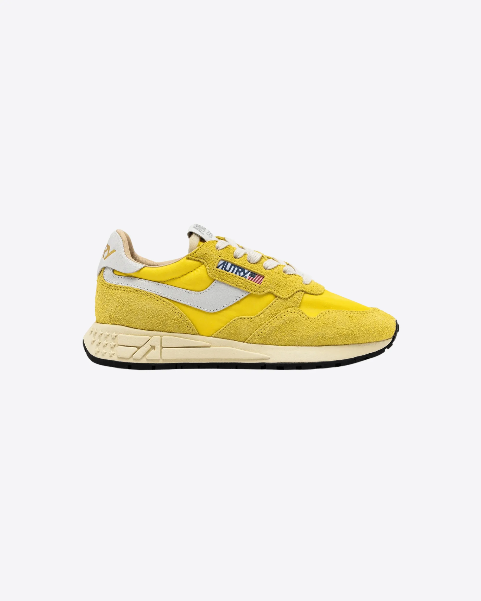 SNEAKERS REELWIND LOW IN NYLON E SUEDE GIALLO