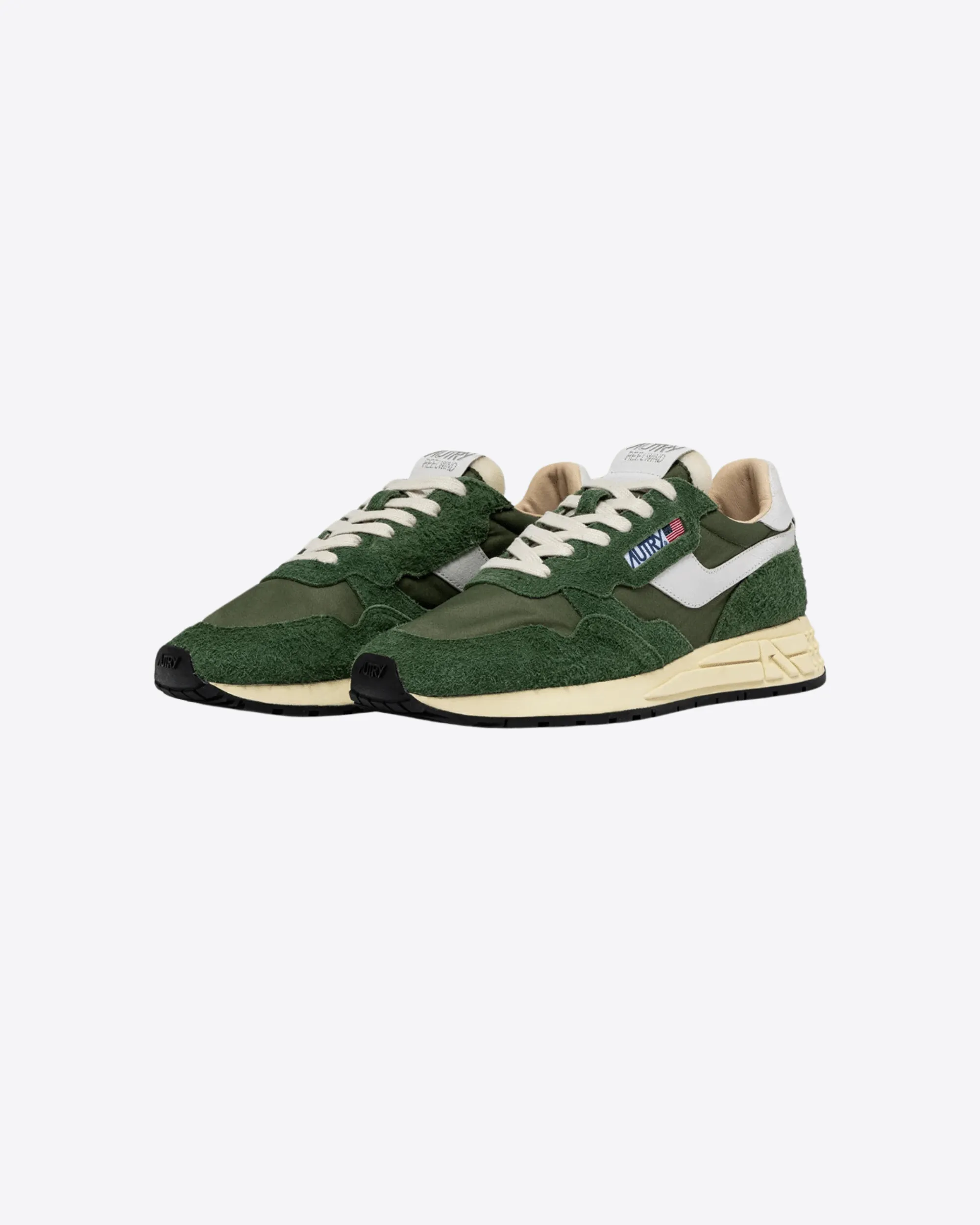 SNEAKERS REELWIND LOW IN NYLON E SUEDE MILITARY