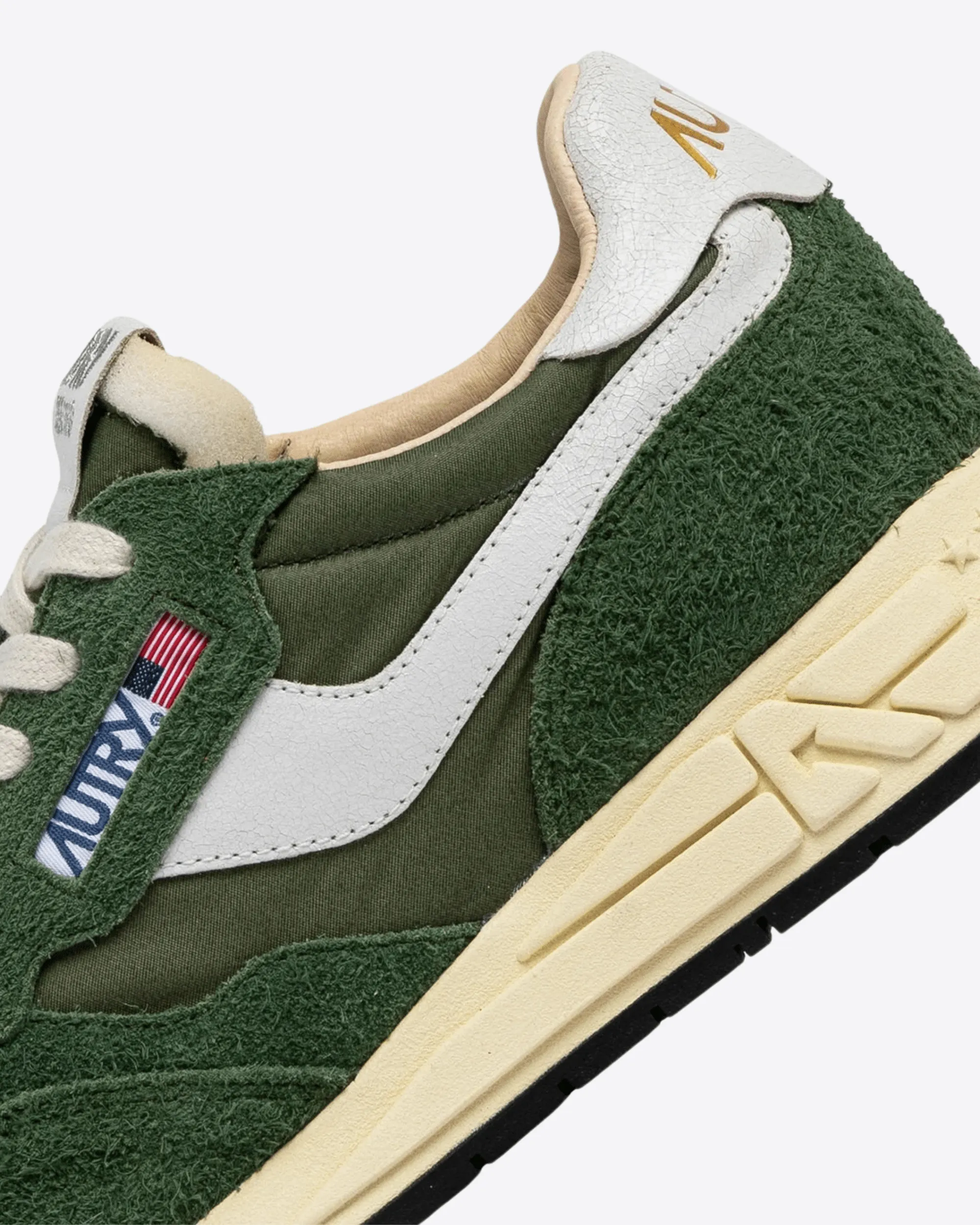 SNEAKERS REELWIND LOW IN NYLON E SUEDE MILITARY