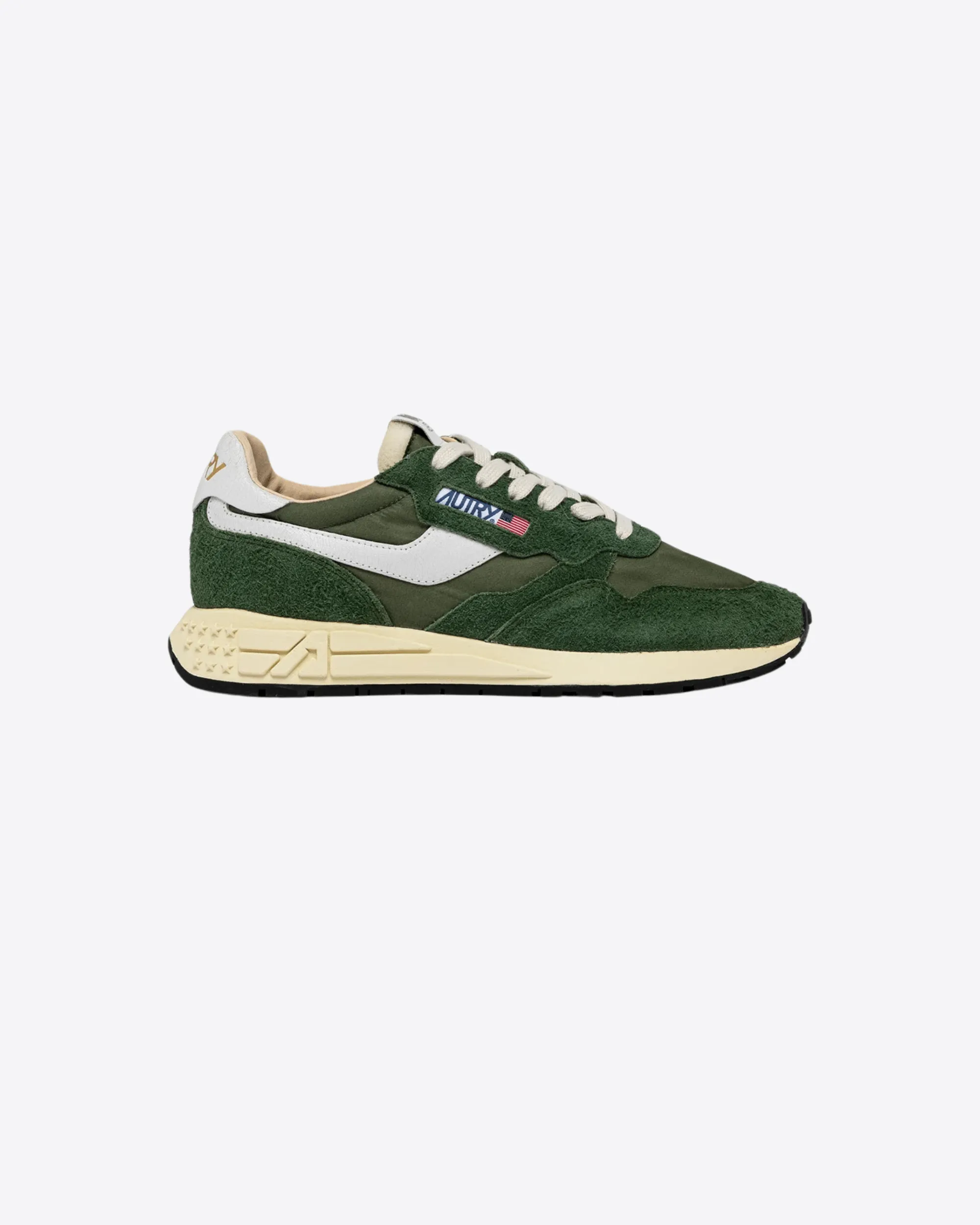 SNEAKERS REELWIND LOW IN NYLON E SUEDE MILITARY