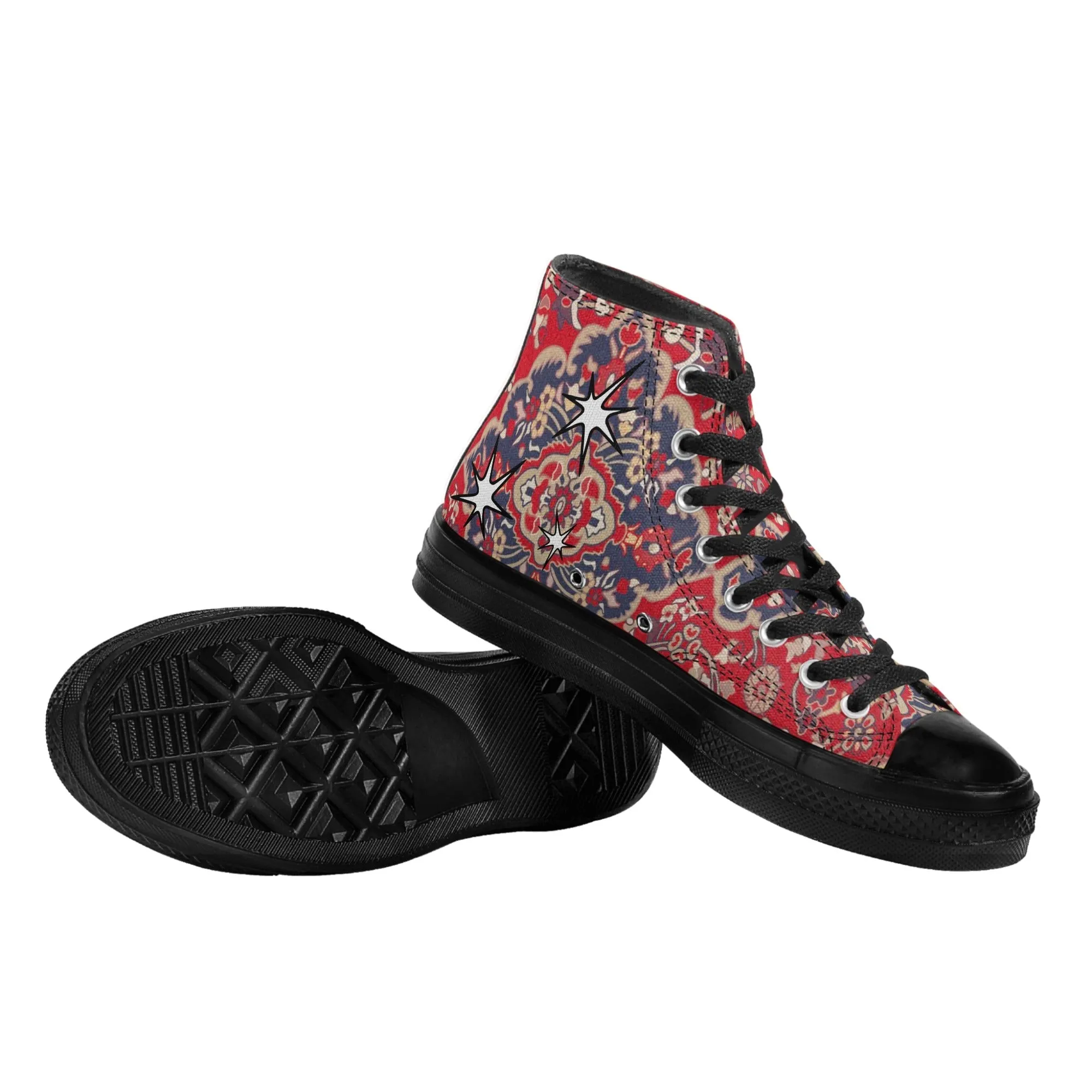 The Dudes Rug - Lebowski Shoes | High-top Canvas Sneakers